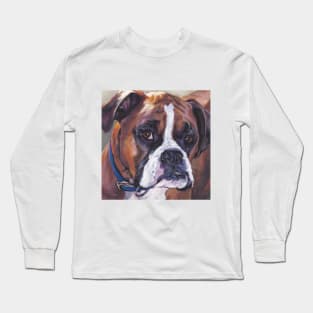 Boxer Fine Art Painting Long Sleeve T-Shirt